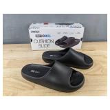 32 Degrees Cool Unisex Cushion Slide Sandals Black Size Medium - Brand New
