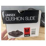 32 Degrees Cool Unisex Cushion Slide Sandals Black Size Medium - Brand New