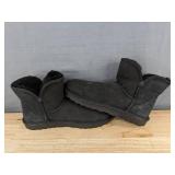 Kirkland Ladies Shearling Scalloped Edge Boot Size 10 Black
