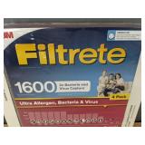 4 3M Filtrete 1600 Ultra Allergen 12x12x1 Air Filters - Brand New