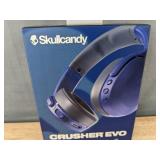 Skullcandy Crusher Evo Wireless Bluetooth Headphones with Adjustable Sensory Bass, Built-In Tile Technology, Midnight Blue $99 Retail - Brand New