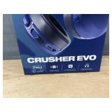 Skullcandy Crusher Evo Wireless Bluetooth Headphones with Adjustable Sensory Bass, Built-In Tile Technology, Midnight Blue $99 Retail - Brand New