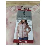 Free Country Girls Pink Softshell Jacket Medium 7/8 - Brand New