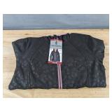 Free Country Girls Softshell Jacket M 7/8 Black Leopard Print - Brand New