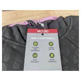 Free Country Girls Softshell Jacket M 7/8 Black Leopard Print - Brand New