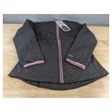 Free Country Girls Softshell Jacket M 7/8 Black Leopard Print - Brand New