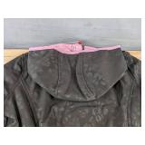 Free Country Girls Softshell Jacket M 7/8 Black Leopard Print - Brand New