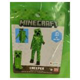 Minecraft Creeper Deluxe Child Costume Size M (8-10) - Brand New