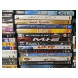 120 Movie and TV DVDs