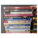 120 Assorted Movies, TV, Exercise DVDs