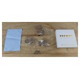 Pretote California Pierced Earring Set: Flowers, Stars, Hearts, Studs - Brand New