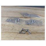 Pretote California Pierced Earring Set: Flowers, Stars, Hearts, Studs - Brand New