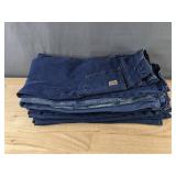 5 Pairs of Carhartt Jeans Size 38x32 Blue Denim *Z