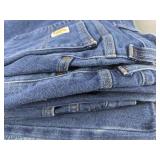 5 Pairs of Carhartt Jeans Size 38x32 Blue Denim *Z