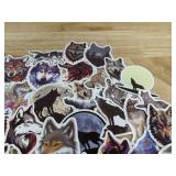 50 Wolf Stickers - Brand New