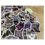 50 Wolf Stickers - Brand New
