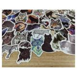50 Wolf Stickers - Brand New