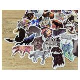 50 Wolf Stickers - Brand New