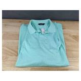 Members Mark Stretch Pique Polo Mint XXL - Brand New