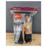 5 Hanes Tagless Boxer Briefs Medium 32-34 In - Brand New
