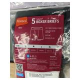 5 Hanes Tagless Boxer Briefs Medium 32-34 In - Brand New