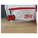 Hello Kitty Faux Leather Backpack and Coin Purse, White - Brand New