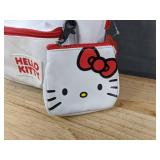 Hello Kitty Faux Leather Backpack and Coin Purse, White - Brand New