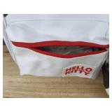 Hello Kitty Faux Leather Backpack and Coin Purse, White - Brand New