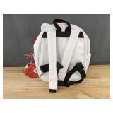 Hello Kitty Faux Leather Backpack and Coin Purse, White - Brand New