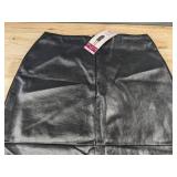 Edited x Hunter McGrady Faux Leather Skirt Size 6 Black $89 Retail - Brand New