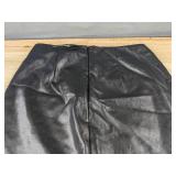 Edited x Hunter McGrady Faux Leather Skirt Size 6 Black $89 Retail - Brand New