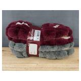 Brookstone Cozy Slipper Socks 2 Pack Ladies Size 7-9.5 - Brand New