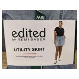 Edited by Remi Bader Utility Skirt 18W Light Wash Denim - Brand New
