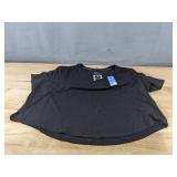GAP Black V-Neck Tee Large $35 Retail - Brand New