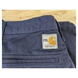 5 Carhartt Fire Resistant Work Pants in Blue, Size 48x34 *Z