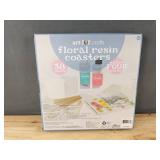 Art 101 Crafts Floral Resin Coasters Kit - Brand New