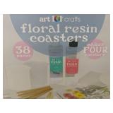 Art 101 Crafts Floral Resin Coasters Kit - Brand New
