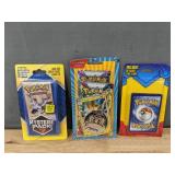 3 Pokemon TCG Packs: Mystery, Foil, Blister with Coin - Brand New