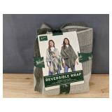 Woolrich Reversible Wrap Green Label, One Size $79 Retail - Brand New
