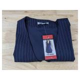 Steve Madden Womens Pinstripe Dress XL Blue White $99 Retail - Brand New