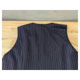 Steve Madden Womens Pinstripe Dress XL Blue White $99 Retail - Brand New