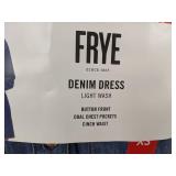Frye Denim Dress Light Wash XS - Brand New