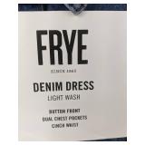 FRYE Denim Dress Medium Light Wash - Brand New