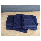 Superior Ultra Plush Turkish Cotton 9 Piece Towel Set in Blue - New *I