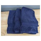 Superior Ultra Plush Turkish Cotton 9 Piece Towel Set in Blue - New *I