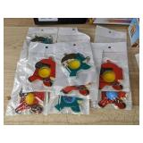 Office Supplies: Tape, Pens, Sticky Notes, 10 Key Chains & More - New