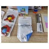 Office Supplies: Tape, Pens, Sticky Notes, 10 Key Chains & More - New
