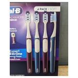 4 Pack Soft Oral-B Pulsar Advanced Battery Toothbrushes - Brand New