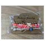 6 New Fashion Bracelets: Beaded & Charm Styles - Brand New