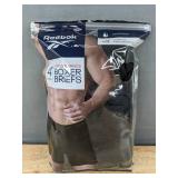 4 Reebok Performance Boxer Briefs Black Small - Brand New